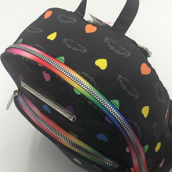 Betsey Johnson Bags Betsey Johnson Rainbow Hearts Backpack Poshmark